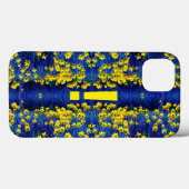 Daffodil Spring Exclamation Mark Yellow Blue Case-Mate iPhone Case (Achterkant (horizontaal))