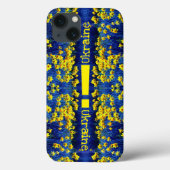 Daffodil Spring Exclamation Yellow Blue Ukraine Case-Mate iPhone Case (Achterkant)