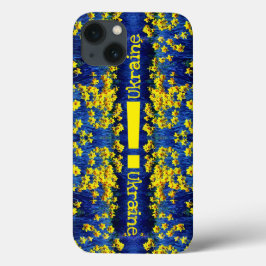 Daffodil Spring Exclamation Yellow Blue Ukraine Case-Mate iPhone Case