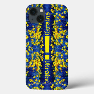 Daffodil Spring Exclamation Yellow Blue Ukraine Case-Mate iPhone Case