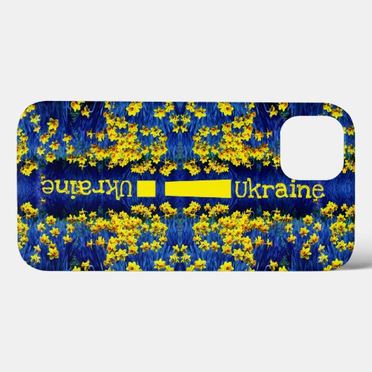 Daffodil Spring Exclamation Yellow Blue Ukraine Case-Mate iPhone Case (Achterkant (horizontaal))