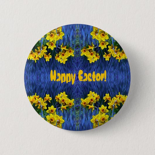 Daffodil Spring Fantasy Ronde Button 5,7 Cm (Voorkant)