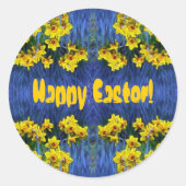 Daffodil Spring Fantasy Ronde Sticker (Voorkant)