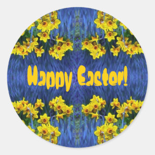 Daffodil Spring Fantasy Ronde Sticker