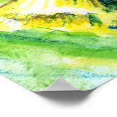 Daffodil Spring Watercolor Art Poster (Hoek)