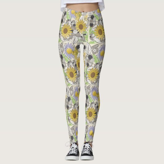 Daffodil Surprise Leggings (Voorkant)