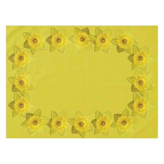 Daffodil Tablecloth Paasbloemen Tablecloth Tafelkleed (Voorkant (Horizontaal))