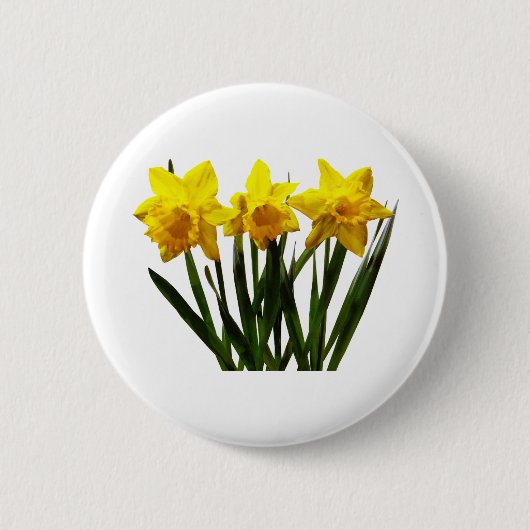 Daffodil Trio Ronde Button 5,7 Cm (Voorkant)