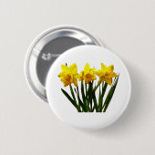 Daffodil Trio Ronde Button 5,7 Cm (Voorkant /achterkant)