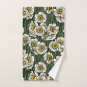 Daffodil tuin bad handdoek (Handdoek)