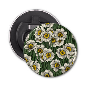 Daffodil tuin button flesopener