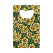 Daffodil tuin creditkaart flessenopener (Achterkant)