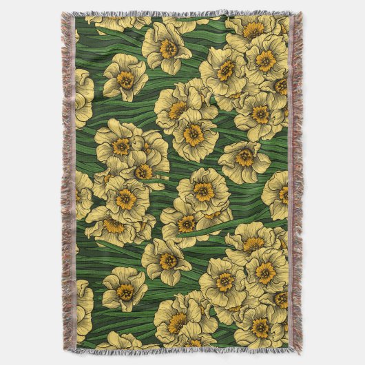 Daffodil tuin deken (Voorkant Verticaal)
