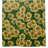 Daffodil tuin douchegordijn (Voorkant)