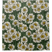 Daffodil tuin douchegordijn (Voorkant)