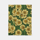 Daffodil tuin fleece deken (Voorkant)