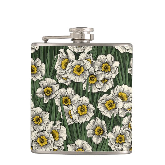 Daffodil tuin heupfles (Voorkant)