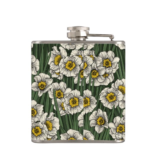 Daffodil tuin heupfles (Achterkant)