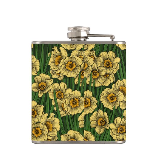 Daffodil tuin heupfles (Achterkant)