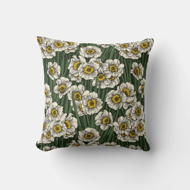 Daffodil tuin kussen (Voorkant)