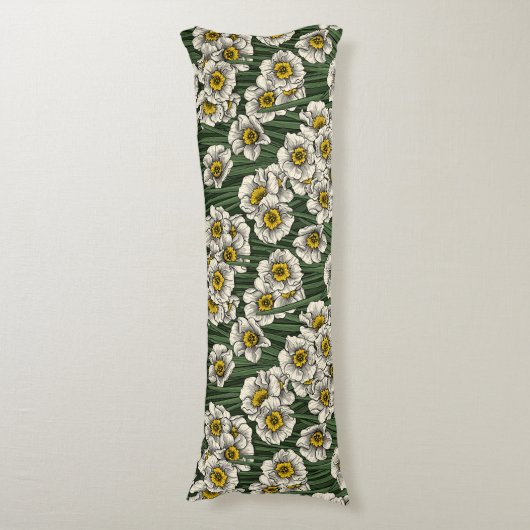 Daffodil tuin lichaamskussen (Voorkant Verticaal)