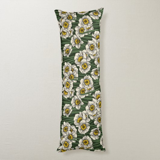 Daffodil tuin lichaamskussen (Achterkant (Verticaal))