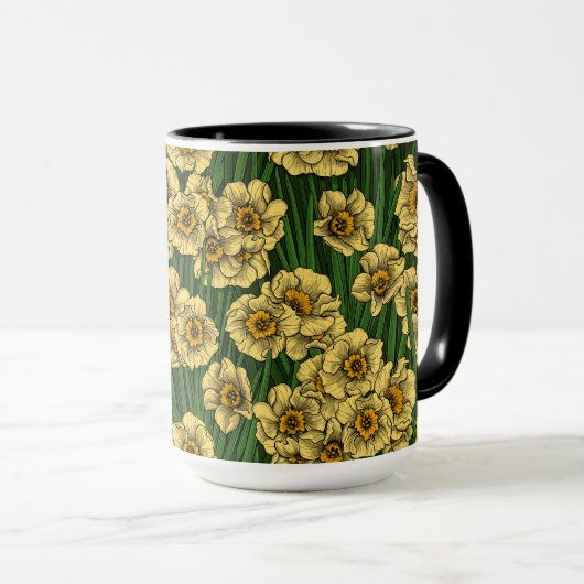 Daffodil tuin mok (Voorkant rechts)