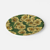 Daffodil tuin papieren bordje (Gekanteld)