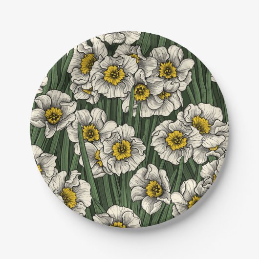 Daffodil tuin papieren bordje (Voorkant)