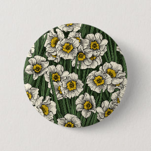 Daffodil tuin ronde button 5,7 cm