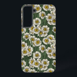 Daffodil tuin samsung galaxy hoesje<br><div class="desc">Handgetekend patroon met daffodilbloemen.</div>
