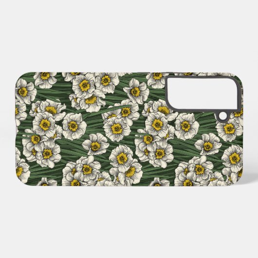 Daffodil tuin samsung galaxy hoesje (Achterkant horizontaal)