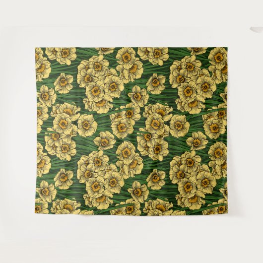 Daffodil tuin wandkleed (Voorkant (horizontaal))