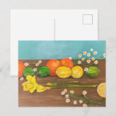 daffodil uitnodiging briefkaart (Voorkant / Achterkant)