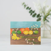 daffodil uitnodiging briefkaart (Staand voorkant)