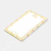 Daffodil veerpatroon om notities te doen post-it® notes (Schuin)