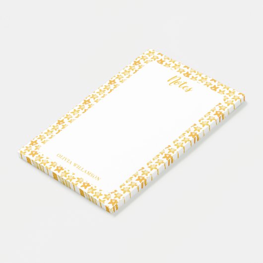 Daffodil veerpatroon om notities te doen post-it® notes (Schuin)