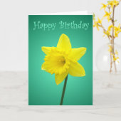 Daffodil Verjaardag Kaart - II (Gele Bloem)