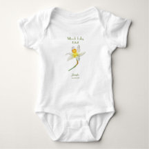 Daffodil verjaardagsmaand maart waterverf T-shirt