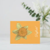 Daffodil Verticaal Briefkaart Sinaasappel (Staand voorkant)