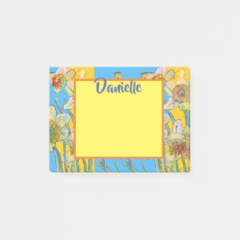 Daffodil Waterverf Art Vrouwen Naam Post It Notes