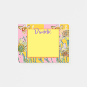 Daffodil Waterverf Art Vrouwen Naam Post It Notes