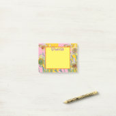 Daffodil Waterverf Art Vrouwen Naam Post It Notes (Op bureau)