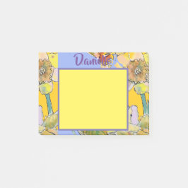 Daffodil Waterverf Art Vrouwen Naam Post It Notes