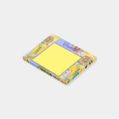 Daffodil Waterverf Art Vrouwen Naam Post It Notes (Schuin)
