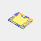 Daffodil Waterverf Art Vrouwen Naam Post It Notes (Schuin)