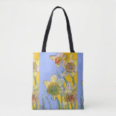 Daffodil Waterverf floral Dames Art Canvas tas (Voorkant)
