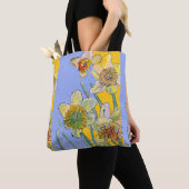 Daffodil Waterverf floral Dames Art Canvas tas (Dichtbij)