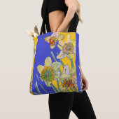 Daffodil Waterverf floral Dames Art Canvas tas (Dichtbij)