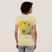 Daffodil Waterverf Flowers Florale verf T-shirt (Achterkant volledig)